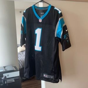 Cam Newton Black Nike Panthers Jersey size large